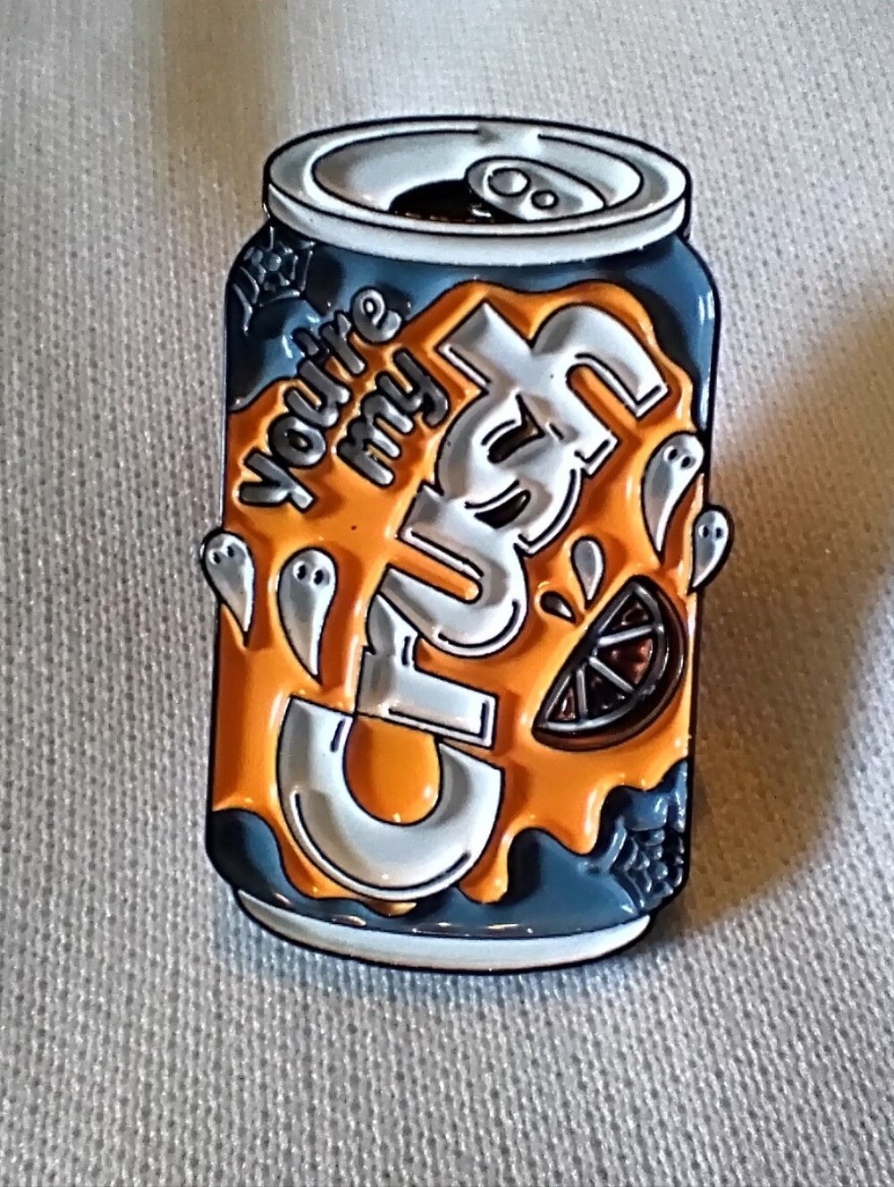 🧁 3/$30 You're My Crush Orange Soda Can Enamel Pin NEW